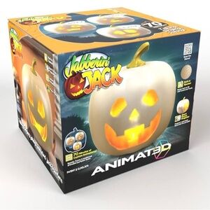 Jabberin' Jack Animated Pumpkin (white)